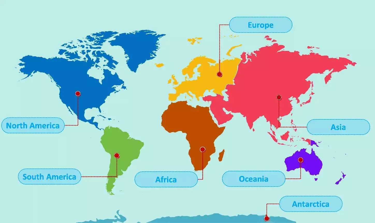 The countries of the world asia. Карта континентов. Континенты на английском.