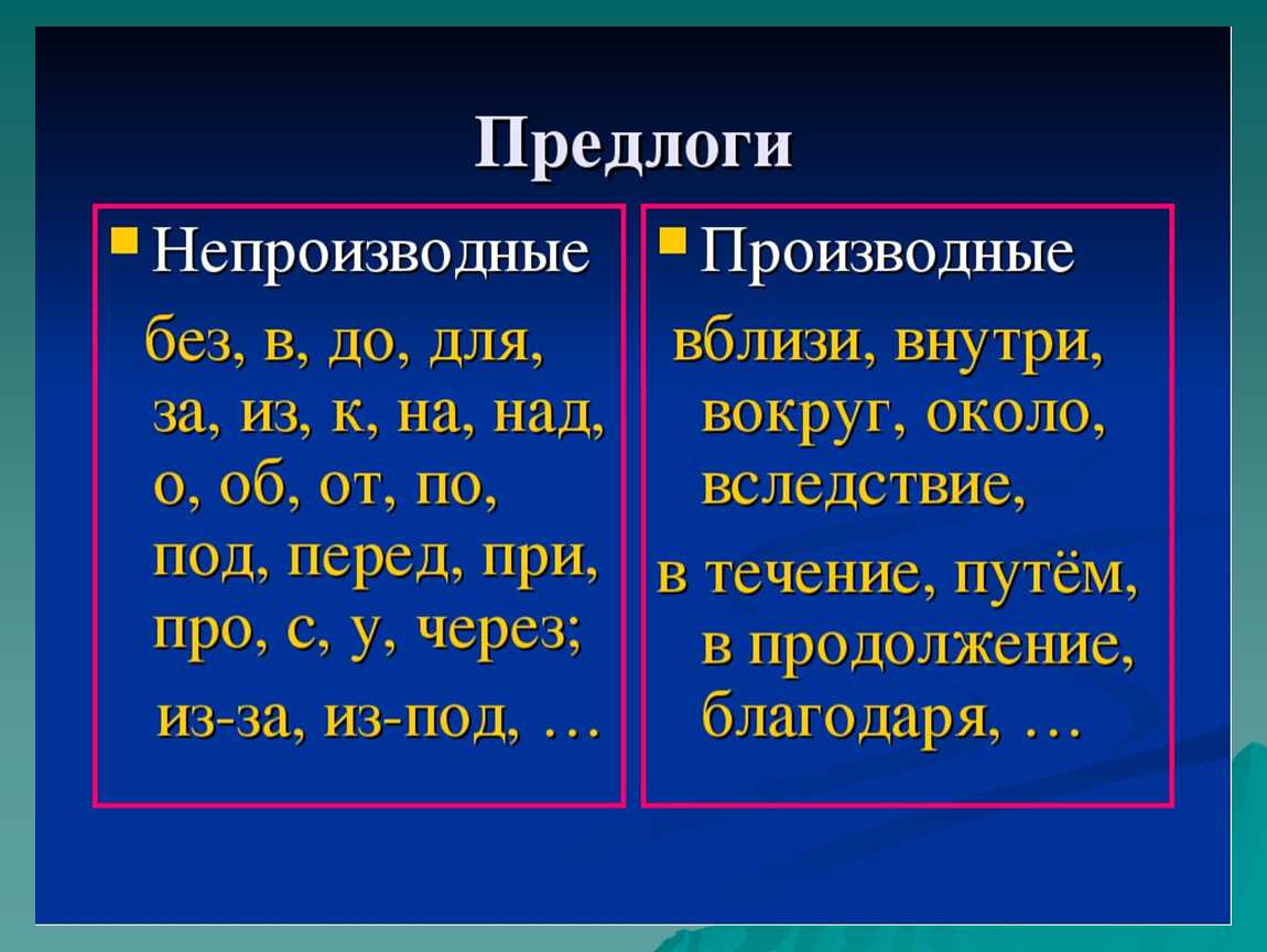 Сложный план на тему предлоги и союзы