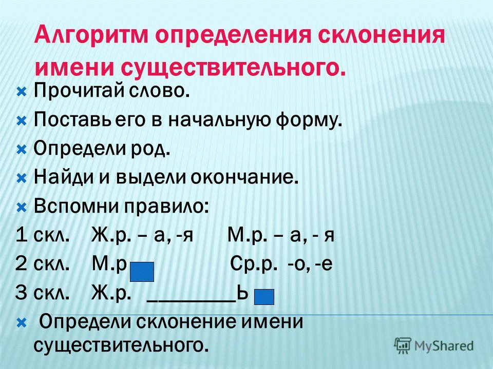 Презентация 3 класс что такое склонение имен существительных 3 класс