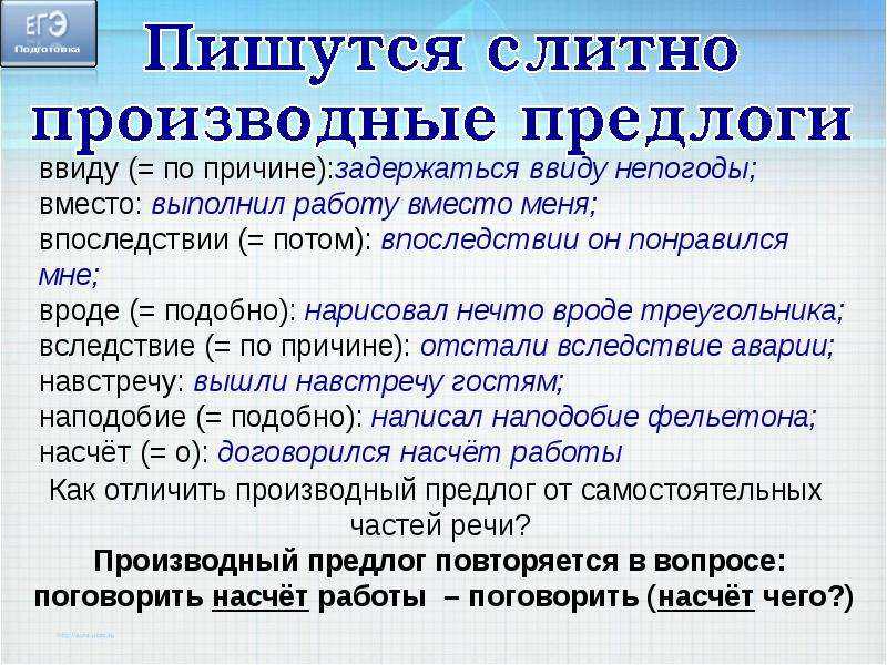 Слитное, дефисное, раздельное написание слов различных частей речи