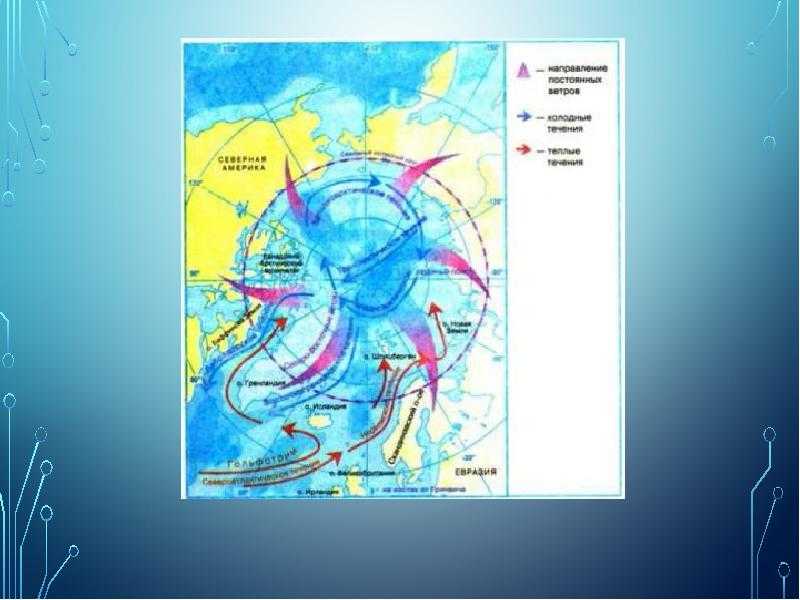 Теплое течение ледовитого океана. Морские течения Северного Ледовитого океана. Течения Северного Ледовитого океана на карте. Климатическая карта Северо Ледовитого океана. Карта морских течений Северного Ледовитого океана.