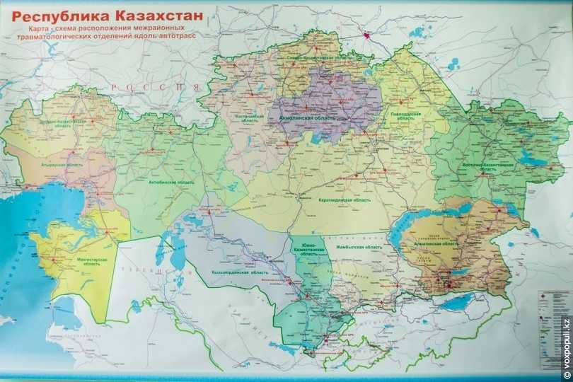 Карта казахстана новости