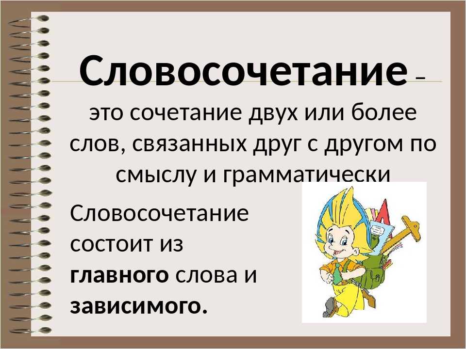 Словосочетание картинки 8 класс