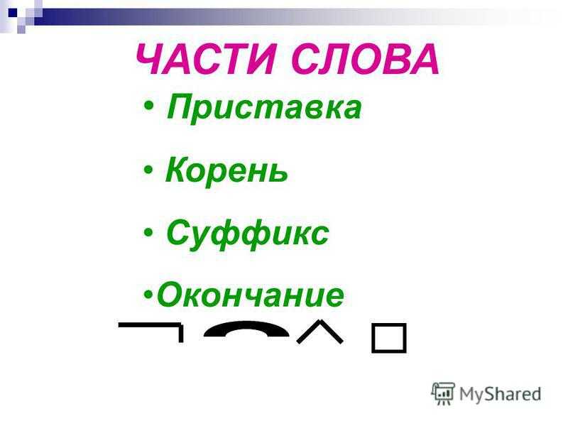 Найти приставку корень окончание