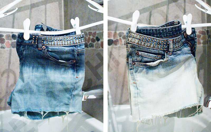 Какими способами отбелить джинсы с помощью «белизны»?